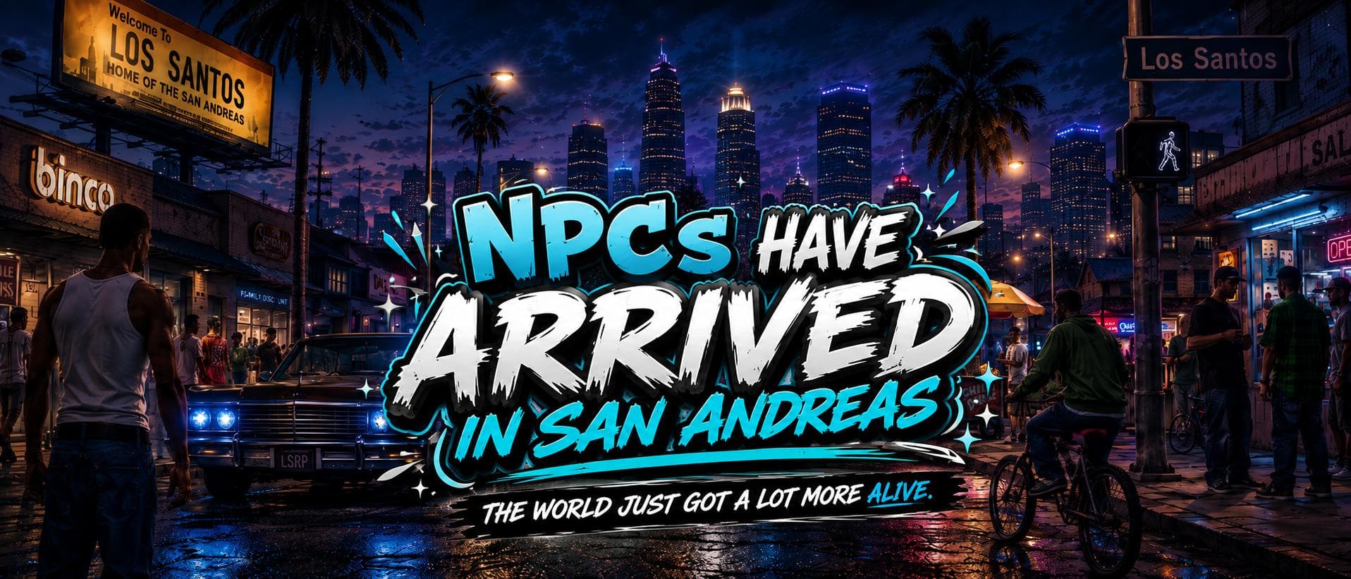 NPCs are now wandering around San Andreas!